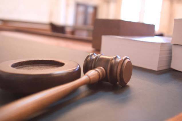 Judge's gavel sitting on a table